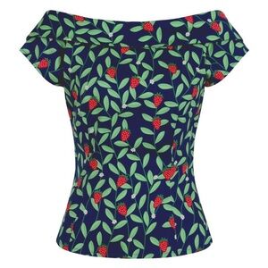 Collectif Cordelia Strawberry Vine Top